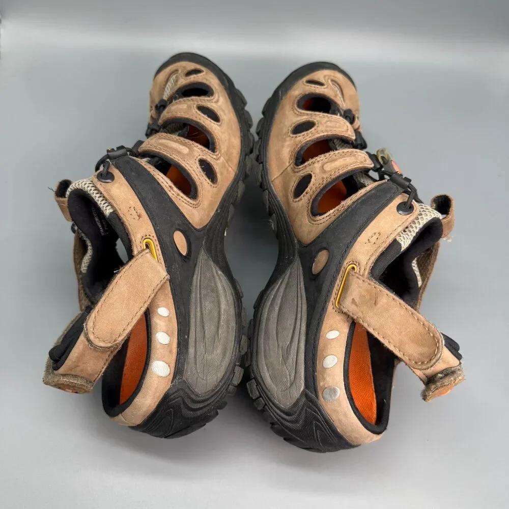 Merrell Continuum Hiking Sandals Men's 12 Brown Cord Lock Round Toe Outdoor Shoe